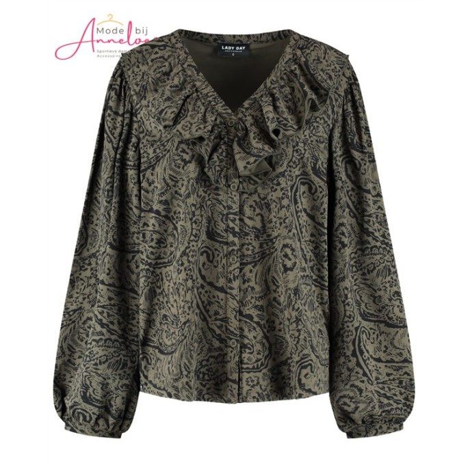 Lady Day Blouse Marion Ruffel Ley print Lady Day Blouse Marion Ruffel Ley print
